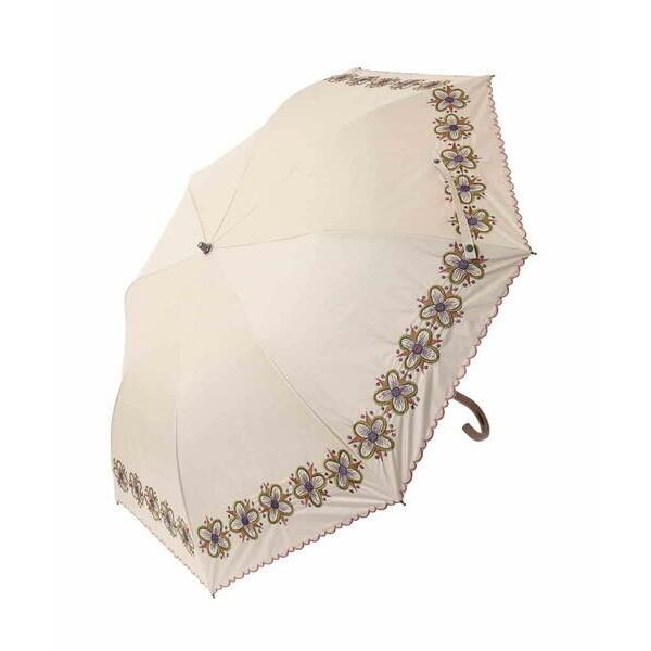 Jocomomola（ホコモモラ） 【晴雨兼用・UVカット】フラワー刺繍