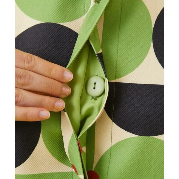 Jocomomola（ホコモモラ） Verde manzana プリントノーカラーコート