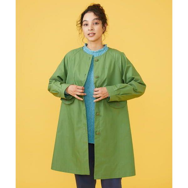 Jocomomola / ホコモモラ 裏地プリント ノーカラーコート