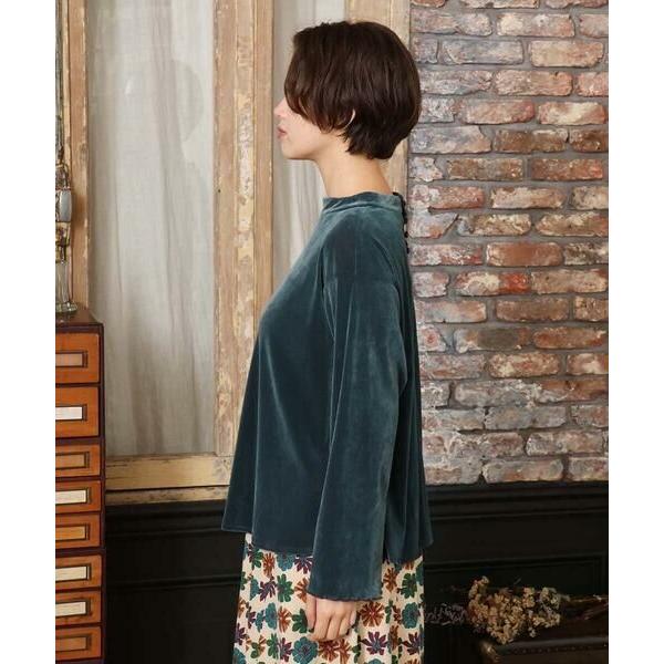 Jocomomola（ホコモモラ） ベロアチュール プルオーバーカットソー