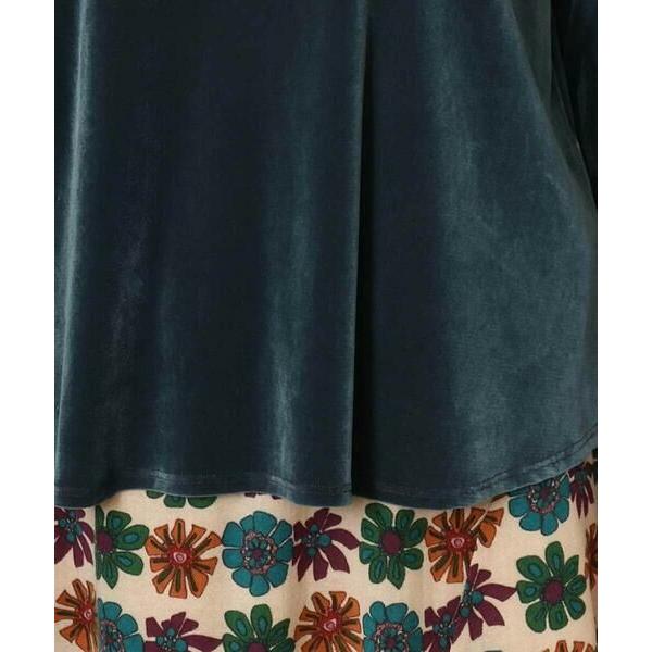 Jocomomola（ホコモモラ） ベロアチュール プルオーバーカットソー