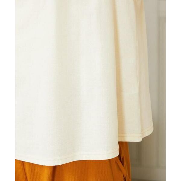 Jocomomola（ホコモモラ） Escala floral フラワー刺繍パフスリーブT