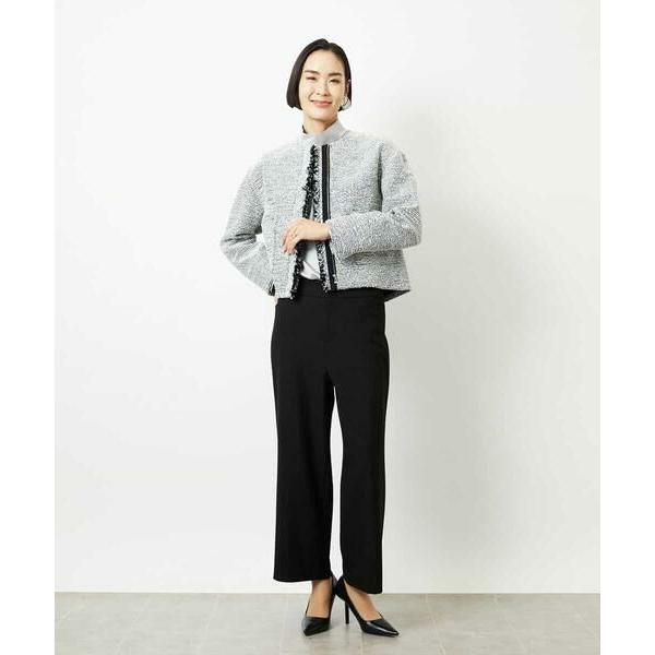 ミッシェルクラン（MICHEL ）/[セットアップ対応]ファンシーツイードショートジャケット MICHEL KLEIN（ミッシェルクラン） [セットアップ対応]ファンシー