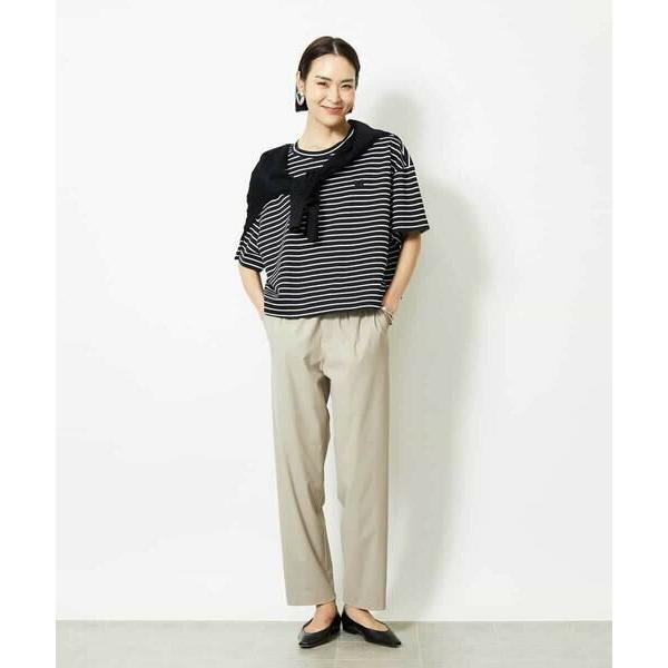 MICHEL KLEIN / ミッシェルクラン イニシャル刺繍Tシャツ(ボーダー柄