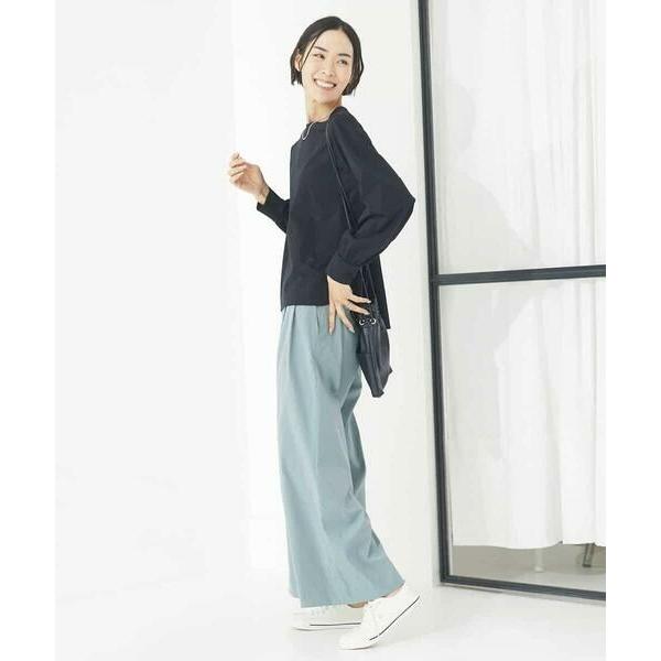 MICHEL KLEIN（ミッシェルクラン） ソフトタッチチノワイドパンツ(3