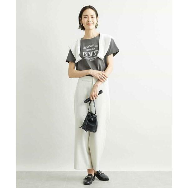 MICHEL KLEIN（ミッシェルクラン） [新色追加]ストレッチワイドパンツ