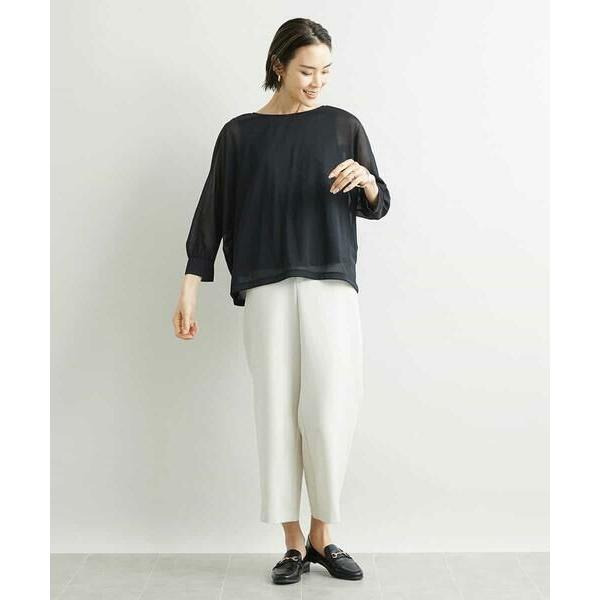 MICHEL KLEIN（ミッシェルクラン） [新色追加]ストレッチワイドパンツ