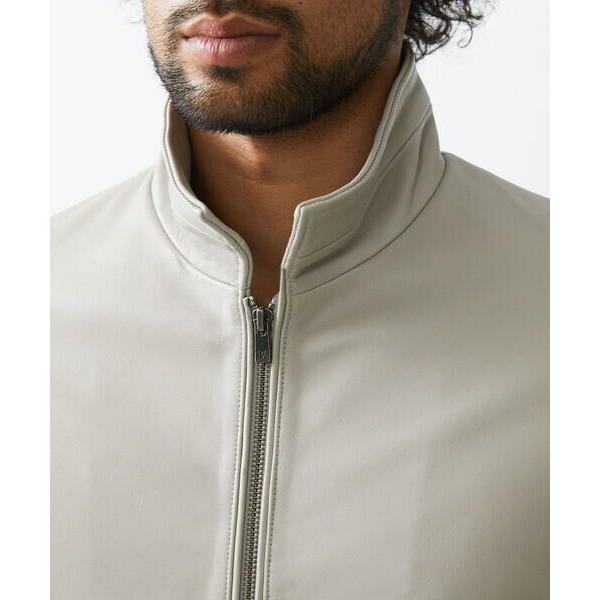 MICHEL KLEIN HOMME（ミッシェルクラン オム） レザースタンドブルゾン 