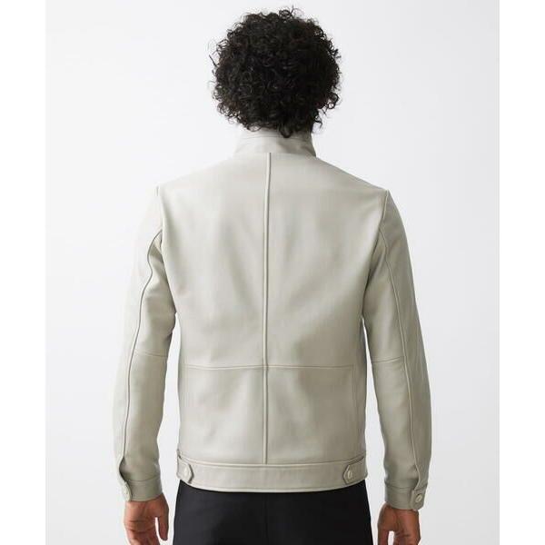 MICHEL KLEIN HOMME（ミッシェルクラン オム） レザースタンドブルゾン