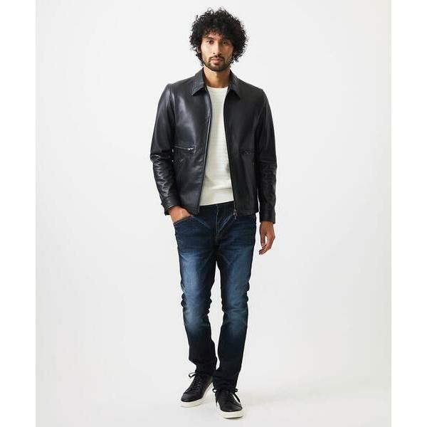 MICHEL KLEIN HOMME / ミッシェルクランオム ラムレザーブルゾンの画像