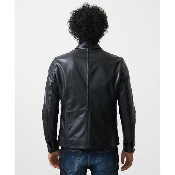 MICHEL KLEIN HOMME / ミッシェルクランオム ラムレザーブルゾンの画像
