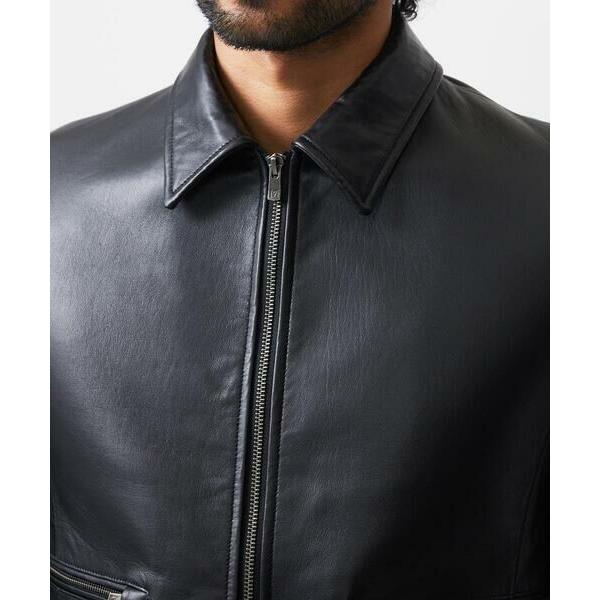 MICHEL KLEIN HOMME / ミッシェルクランオム ラムレザーブルゾンの画像