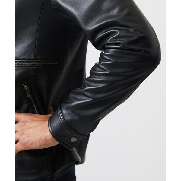 MICHEL KLEIN HOMME / ミッシェルクランオム ラムレザーブルゾンの画像