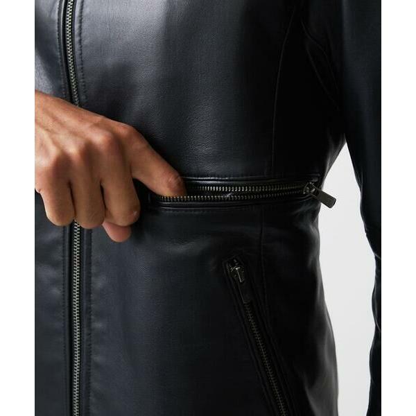 MICHEL KLEIN HOMME / ミッシェルクランオム ラムレザーブルゾンの画像