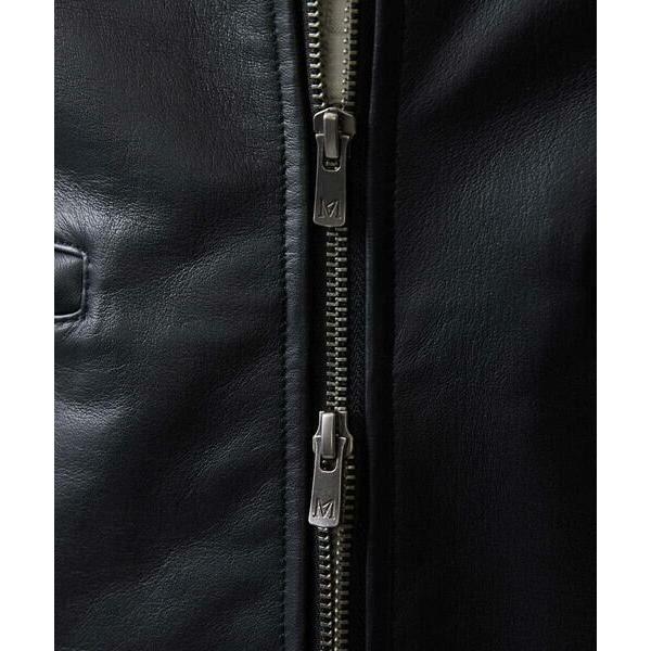 MICHEL KLEIN HOMME / ミッシェルクランオム ラムレザーブルゾンの画像