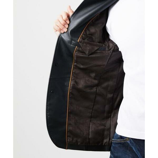 MICHEL KLEIN HOMME / ミッシェルクランオム ラムレザーコンバーチブルジャケットの画像