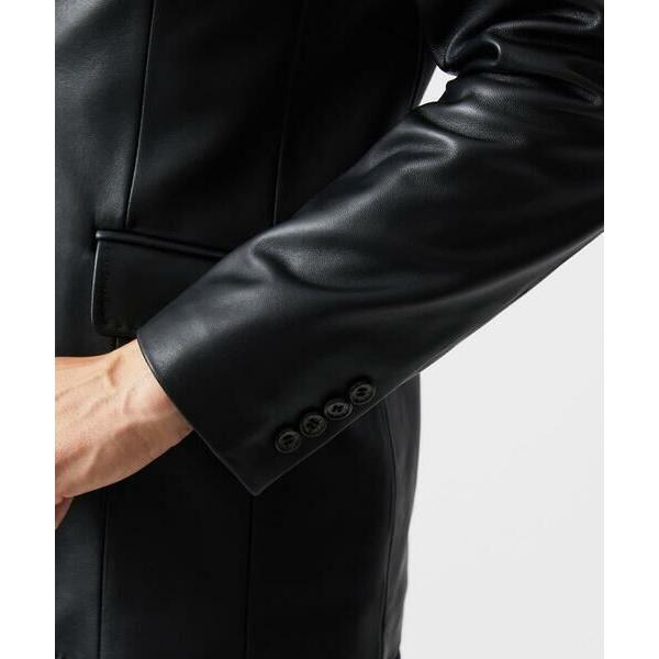 MICHEL KLEIN HOMME / ミッシェルクランオム ラムレザーコンバーチブルジャケットの画像