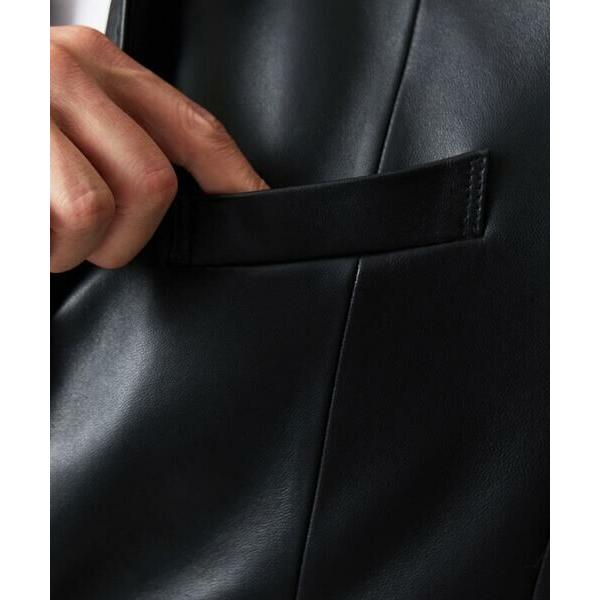 MICHEL KLEIN HOMME / ミッシェルクランオム ラムレザーコンバーチブルジャケットの画像