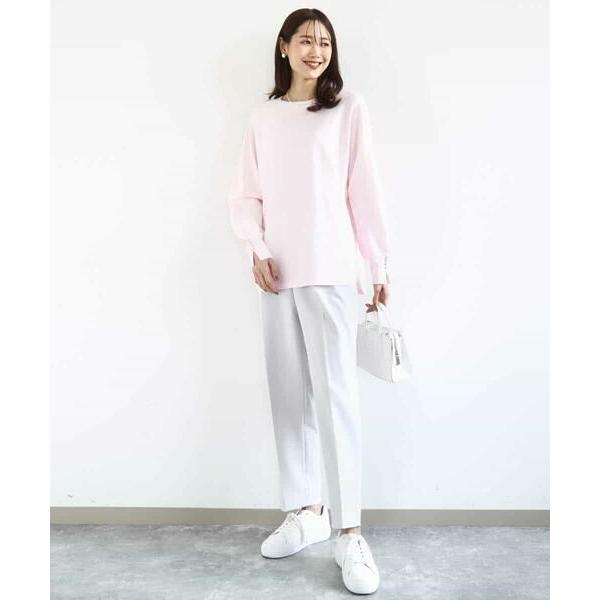 MK MICHEL KLEIN / エムケーミッシェルクラン ダブルクロス テーパードパンツ/セットアップ対応/防シワ/ストレッチ/洗える_15