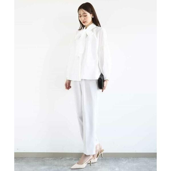 MK MICHEL KLEIN / エムケーミッシェルクラン ダブルクロス テーパードパンツ/セットアップ対応/防シワ/ストレッチ/洗える_16