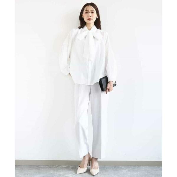 MK MICHEL KLEIN / エムケーミッシェルクラン ダブルクロス テーパードパンツ/セットアップ対応/防シワ/ストレッチ/洗える_17