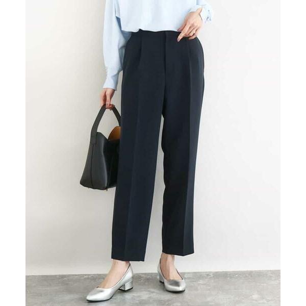 MK MICHEL KLEIN / エムケーミッシェルクラン ダブルクロス テーパードパンツ/セットアップ対応/防シワ/ストレッチ/洗える_1