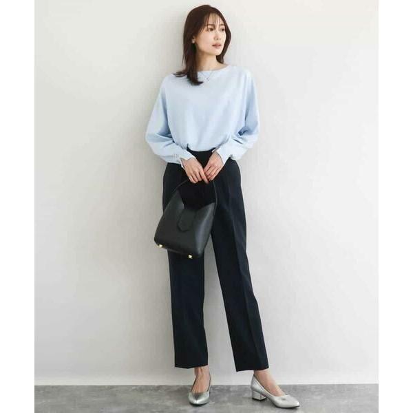 MK MICHEL KLEIN / エムケーミッシェルクラン ダブルクロス テーパードパンツ/セットアップ対応/防シワ/ストレッチ/洗える_2