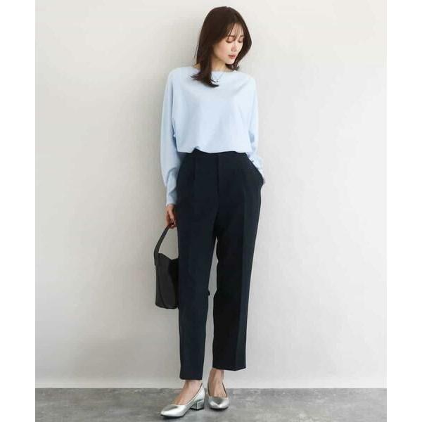 MK MICHEL KLEIN / エムケーミッシェルクラン ダブルクロス テーパードパンツ/セットアップ対応/防シワ/ストレッチ/洗える_4