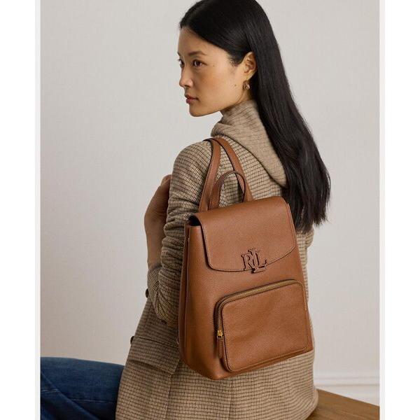 LAUREN RALPH LAUREN / ローレン ラルフ ローレン ペブルド レザー ミディアム Cameryn バックパックの画像