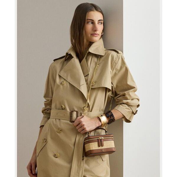 LAUREN RALPH LAUREN / ローレン ラルフ ローレン ラフィア スモール Hallee クロスボディバッグの画像