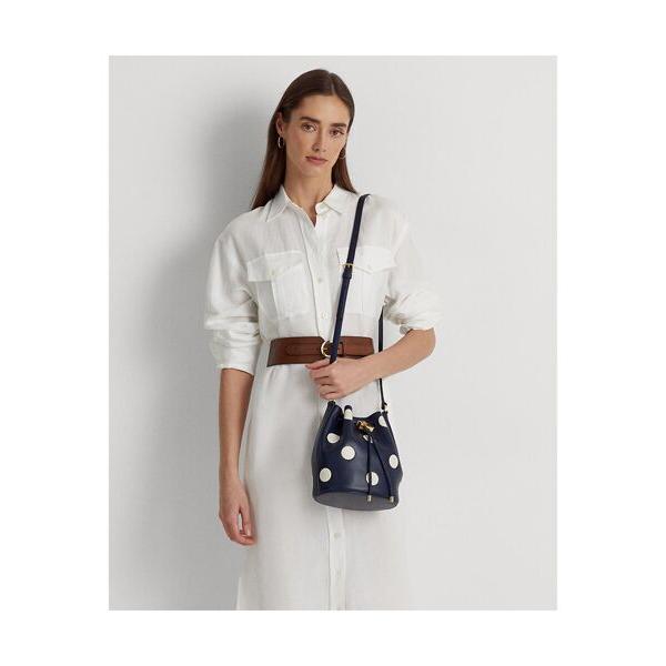 【クーポン】 LAUREN RALPH LAUREN / ローレン ラルフ ローレン ポルカドット ミディアム Andie ドローストリング バッグ 【DGJ7610431860】(27489円)