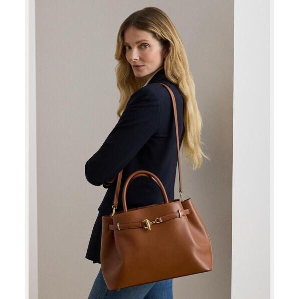 LAUREN RALPH LAUREN / ローレン ラルフ ローレン レザー ラージ Blaike サッチェルの画像
