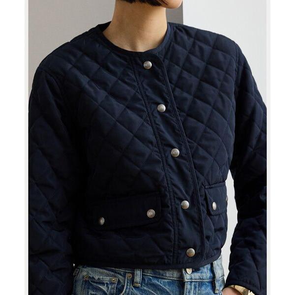 LAUREN RALPH LAUREN / ローレン ラルフ ローレン ダイヤモンドキルテッド クロップド ジャケット_4