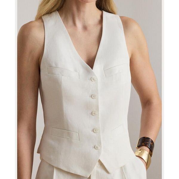 専用✨美品✨LAUREN RALPH LAURENリネンブレンド ツイル ベスト LAUREN RALPH LAUREN（ローレン ラルフローレン） LAUREN RALPH LAUREN