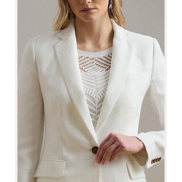 LAUREN RALPH LAUREN / ローレン ラルフ ローレン リネンブレンド ツイル ブレザーの画像