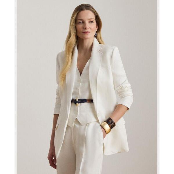 LAUREN RALPH LAUREN / ローレン ラルフ ローレン リネンブレンド ツイル ブレザー
