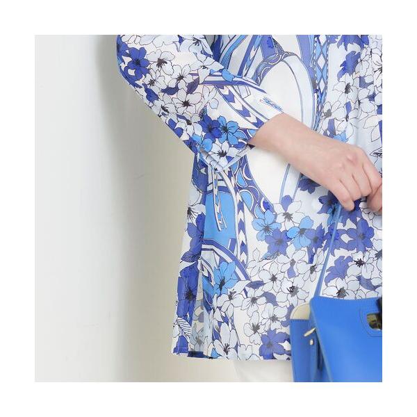 Liliane Burty（Lサイズ） / リリアンビューティ 【Selection】海島綿カットジャカード　ノーカラージャケットの画像