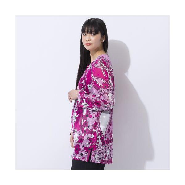 Liliane Burty（Lサイズ） / リリアンビューティ 【Selection】海島綿カットジャカード　ノーカラージャケットの画像