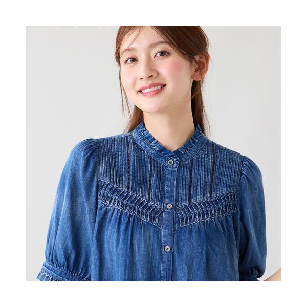 Rose Tiara（ローズティアラ） 2.5オンスデニム軽やかブラウス