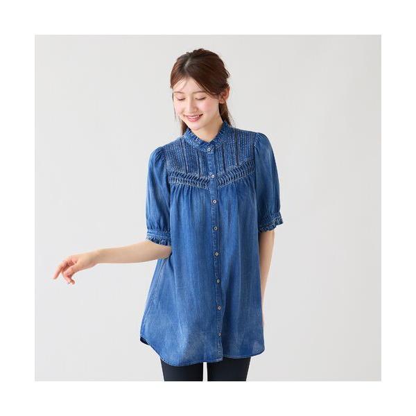 Rose Tiara（ローズティアラ） 2.5オンスデニム軽やかブラウス
