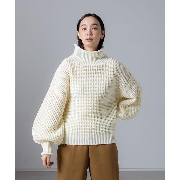 collex / コレックス ワッフルタートルニットプルオーバー collex / コレックス ワッフルタートルニットプルオーバー