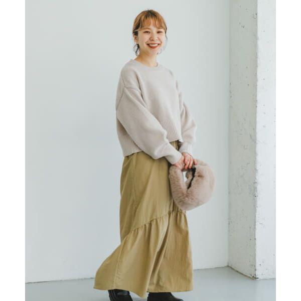 URBAN RESEARCH ITEMS / アーバンリサーチ アイテムズ 『洗濯可』クルーネックニット×キャミワンピース｜selectsquare｜04