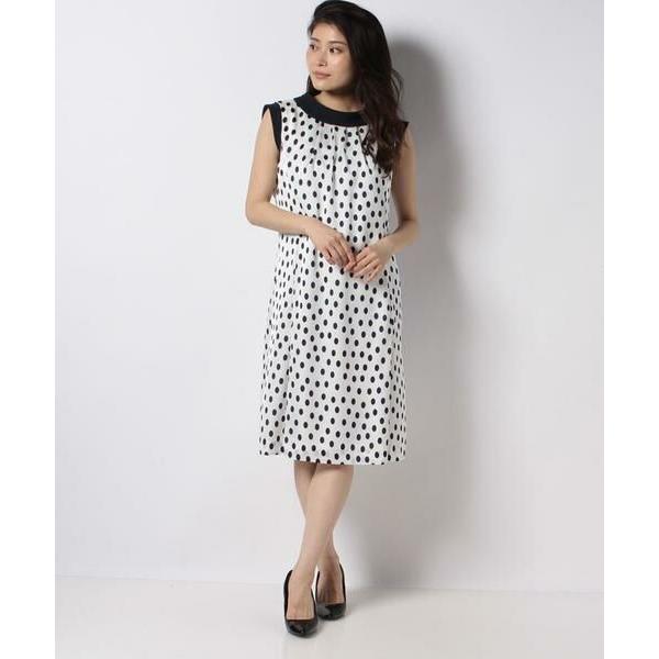 高級感 Pierre Cardin ピエール カルダン ドットサテンプリント フレアラインワンピース 限定価格セール Www Doctor Plan Com