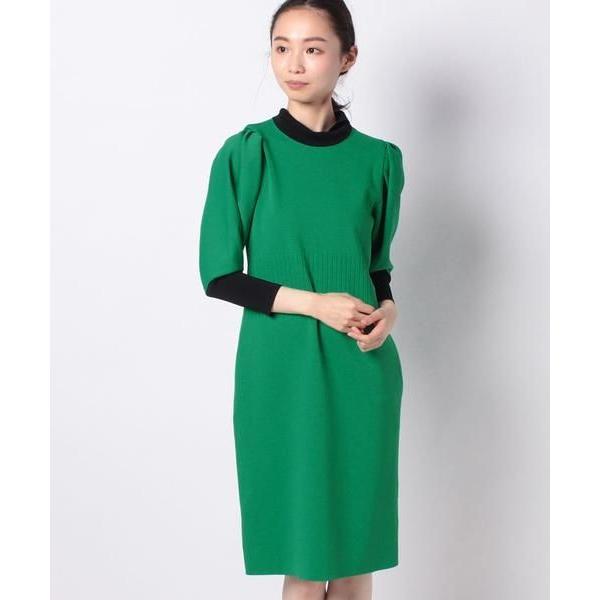 即納 最大半額 Pierre Cardin ピエール カルダン ミラノリブ バイカラーニットドレス オープニング大放出セール Tv Creativetalentnetwork Com