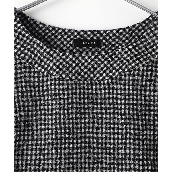TABASA（タバサ） ふくらみギンガムチュニック : タカシマヤ