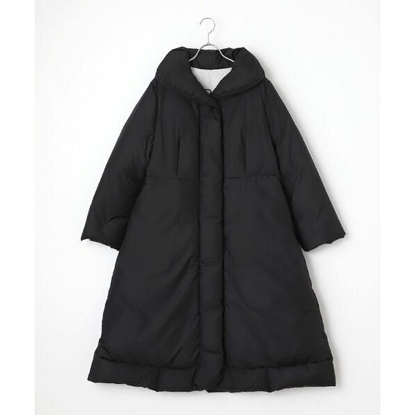 TABASA/タバサ　女優襟ショールカラー　ロングダウンコート ブラック　S相当 TABASA（タバサ） ポリエステルタフタダウンコート : タカシマヤ