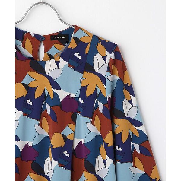 タバサチュニック セール】 ダブルフラワー刺繍チュニック （チュニック）｜TABASA