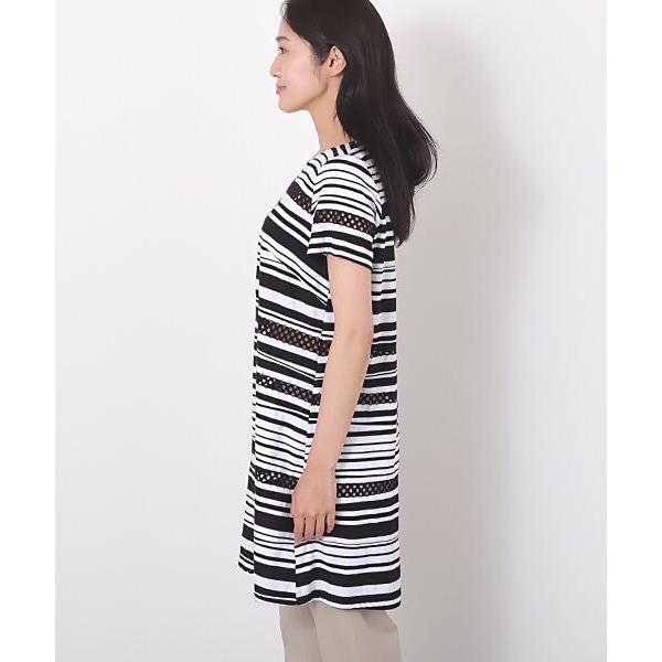 TABASA / タバサ ランダムボーダー×メッシュチュニック_2