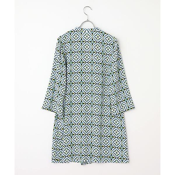 TABASA / タバサ 梨地×幾何プリントチュニック
