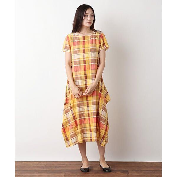 Tabasa タバサ コットンリネンチェック半袖バルーンワンピース タカシマヤファッションスクエア 通販 Paypayモール